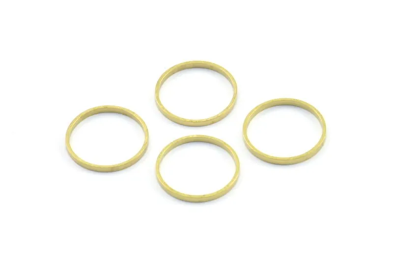 12mm Brass Rings, 50 Raw Brass Rings, Connectors (12mm) A0625