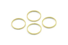 12mm Brass Rings, 50 Raw Brass Rings, Connectors (12mm) A0625