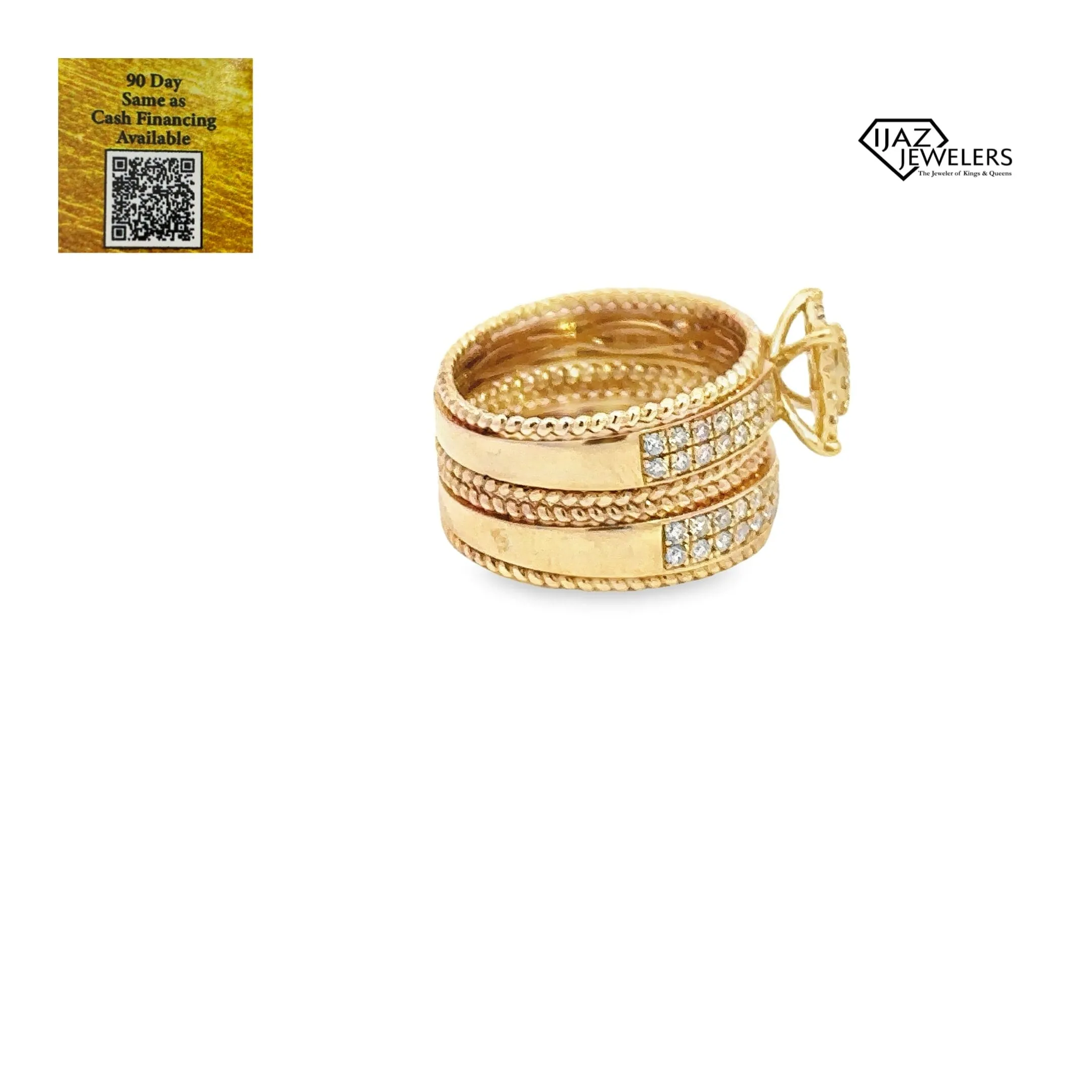 14K Gold 1.10 CTW Diamond Engagement Set