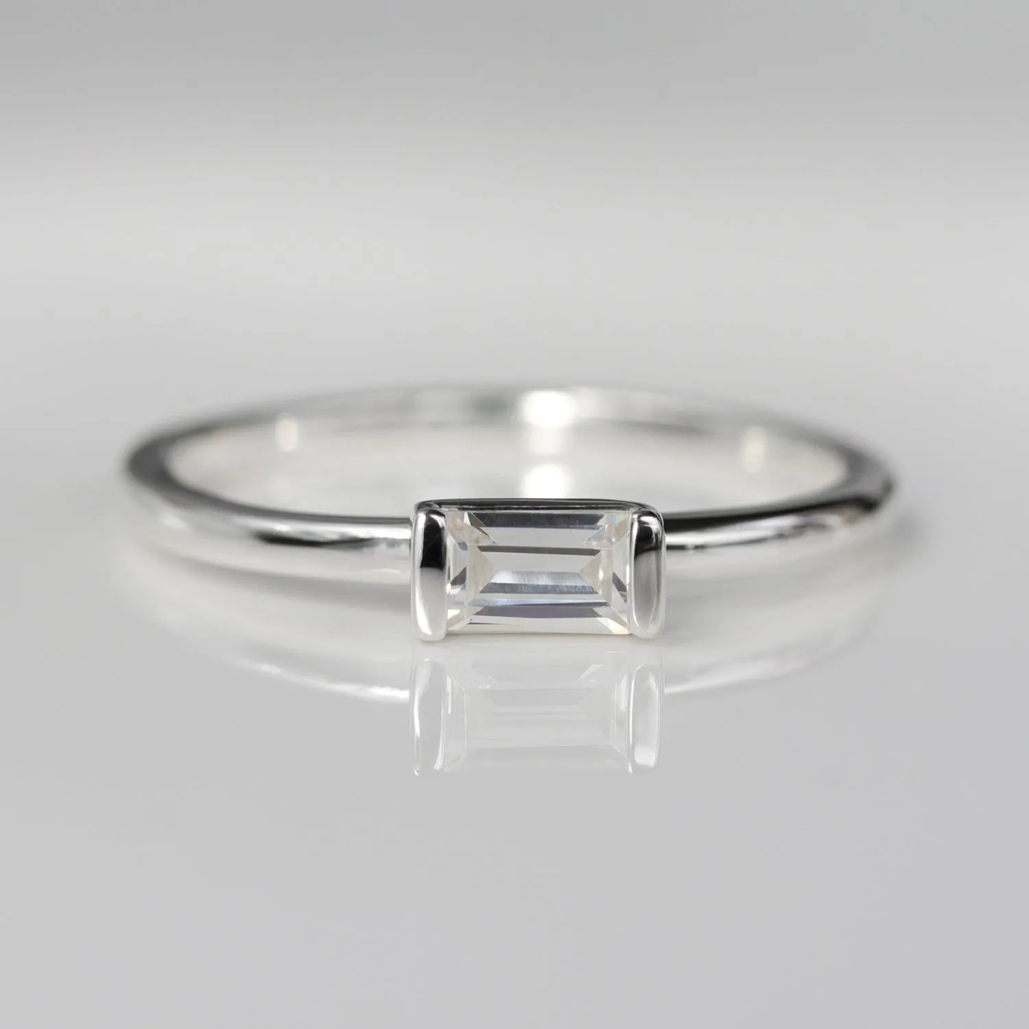 5x3mm Baguette Stacking Ring