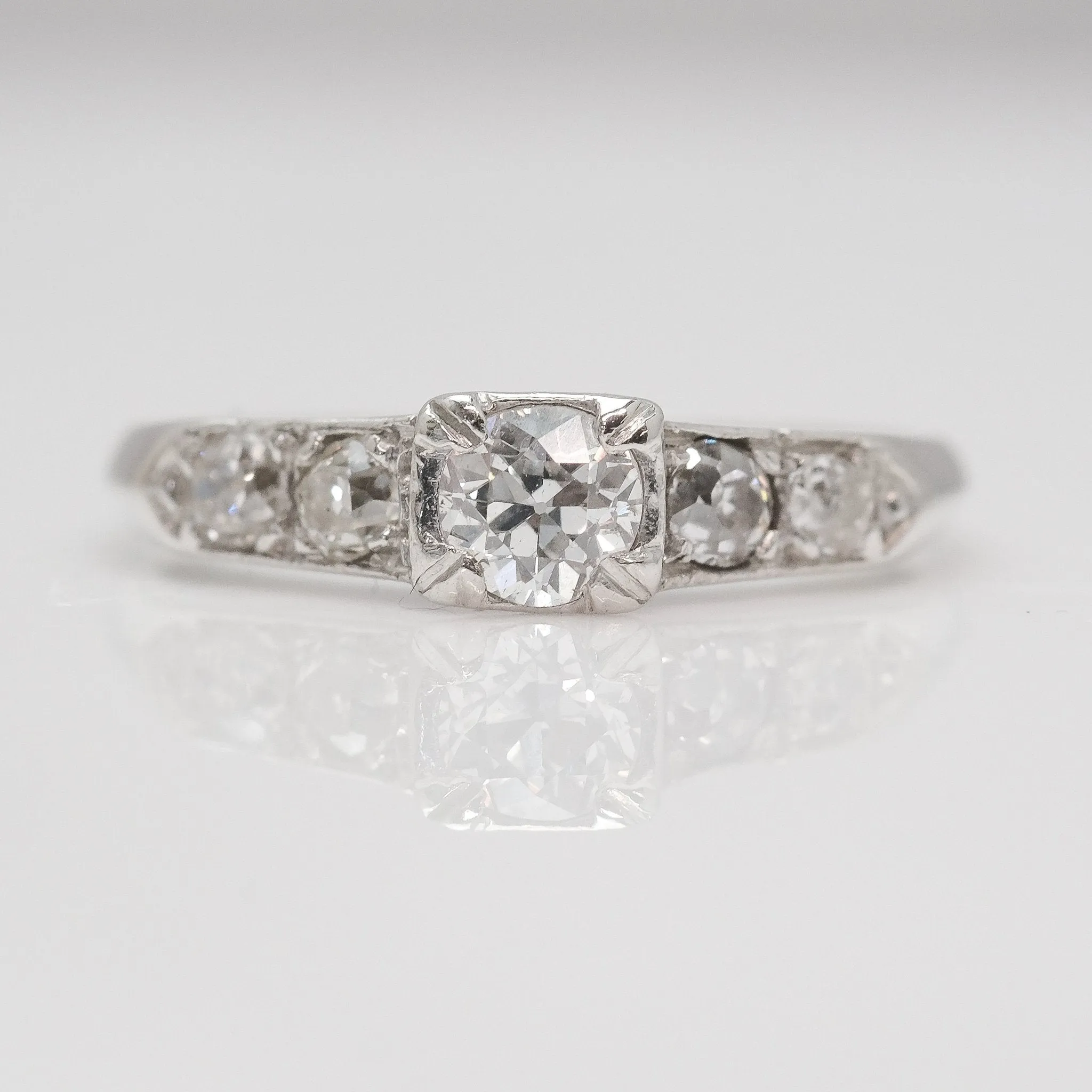 Art Deco Diamond Solitaire Ring