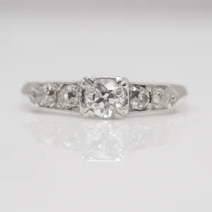 Art Deco Diamond Solitaire Ring