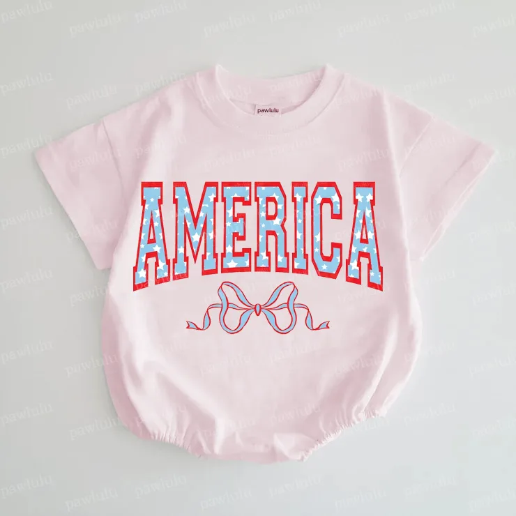 Baby American Bow Romper