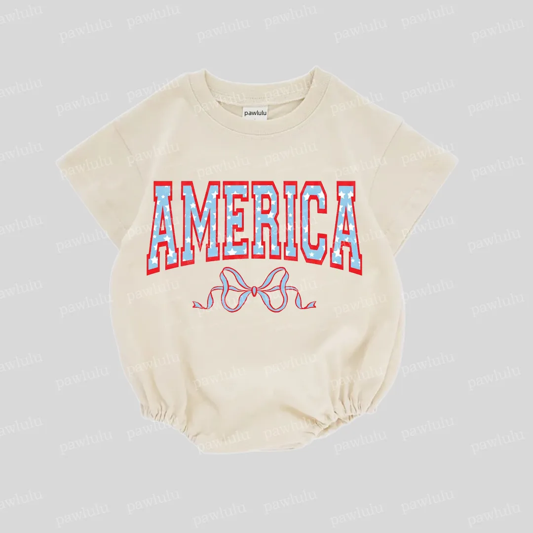 Baby American Bow Romper