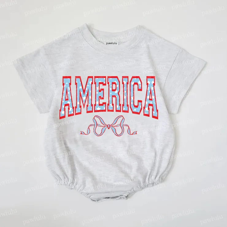 Baby American Bow Romper