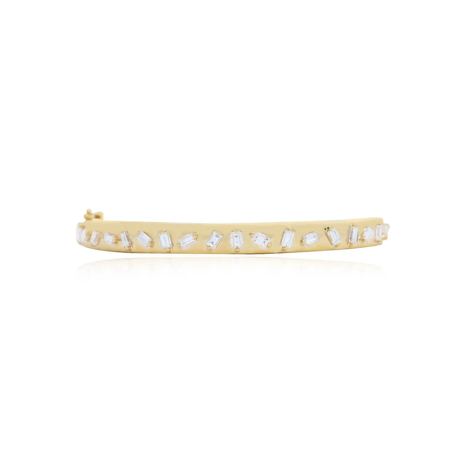 Baguette Diamond Mixed Bangle