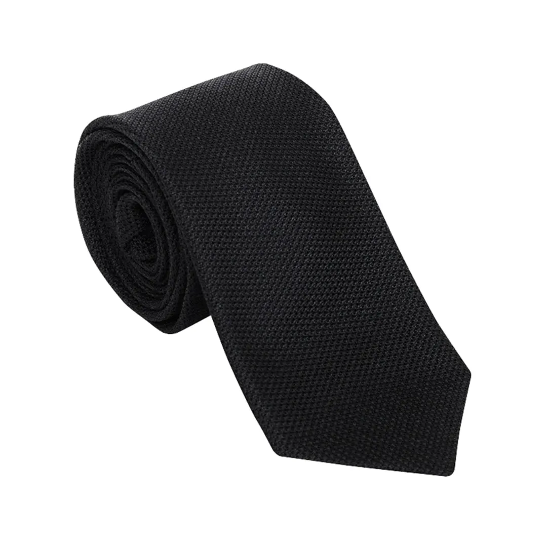 Black Grenadine Tie