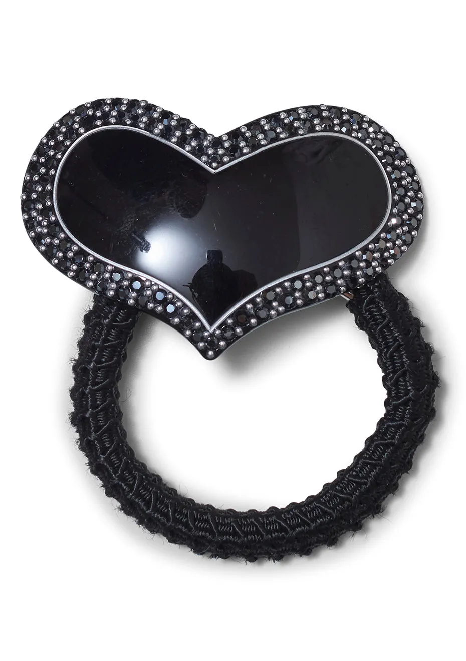 Black Heart Hair Elastic