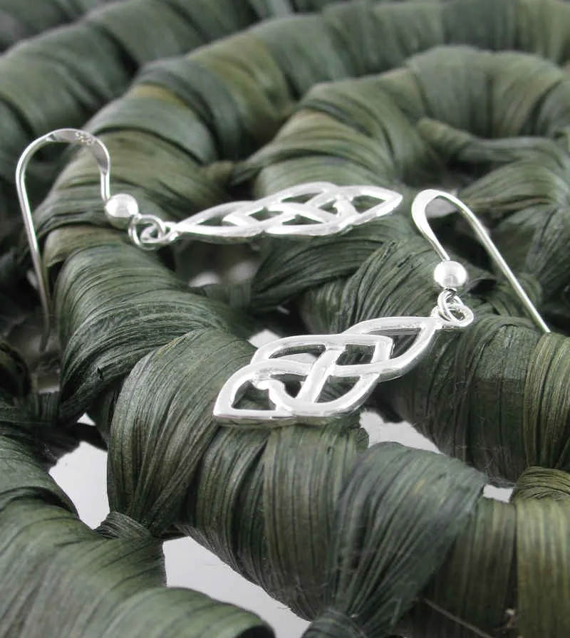 Celtic Infinity Drop Earrings