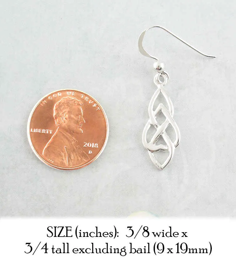 Celtic Infinity Drop Earrings