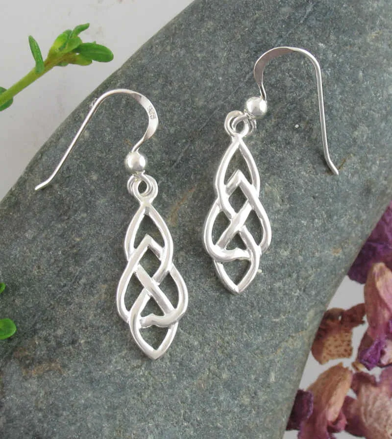 Celtic Infinity Drop Earrings