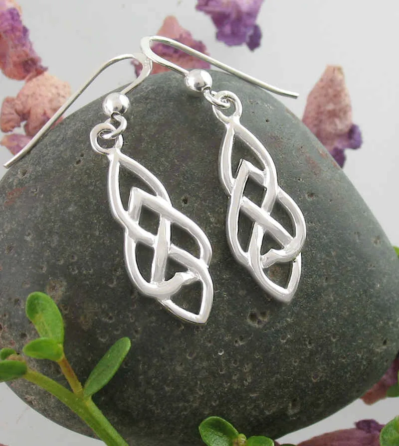 Celtic Infinity Drop Earrings