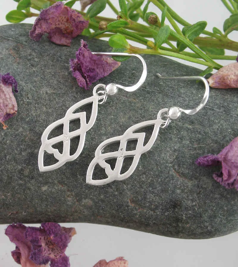 Celtic Infinity Drop Earrings