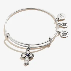 Cross Charm Bangle, Pearl Infusion