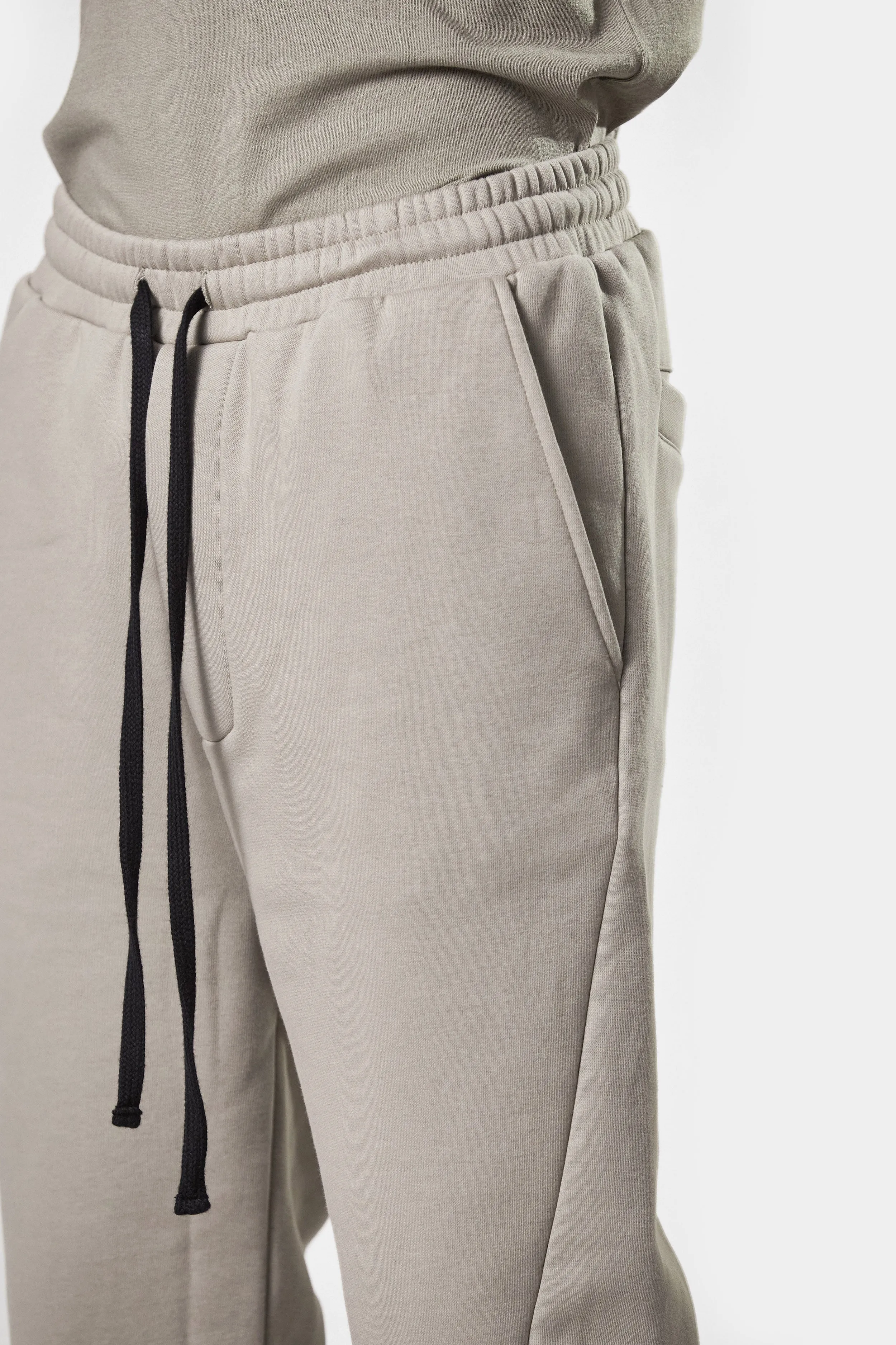 Drop crotch sweatpants, Beige