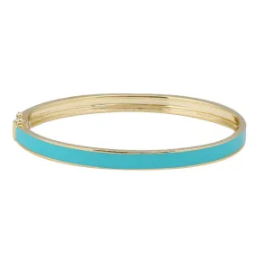 Enamel Double Side Diamond Border Bangle