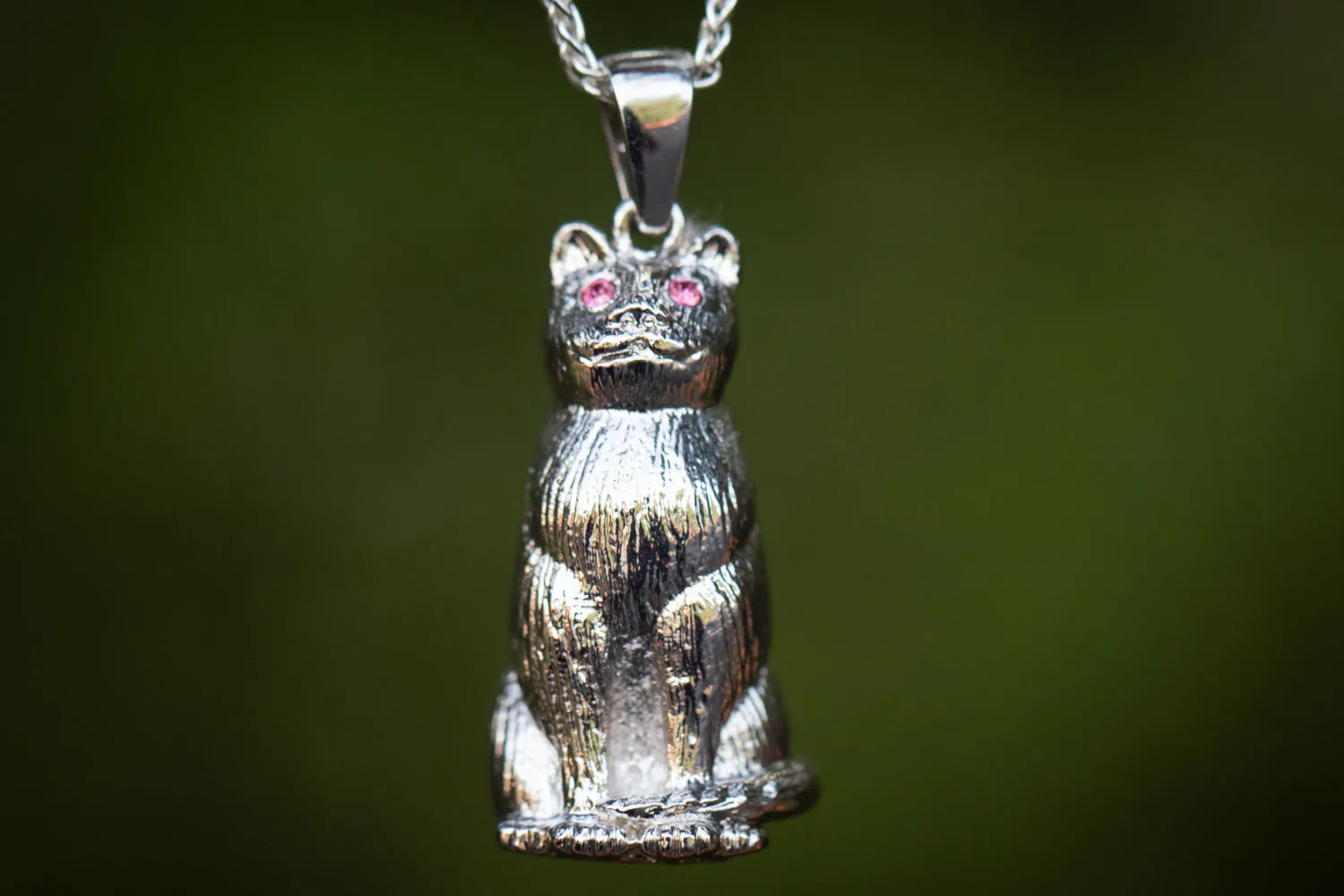 Fillable Cat Pendant