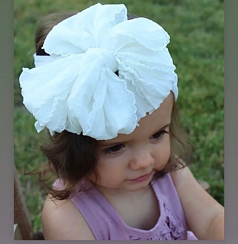 Girls Chiffon Oversize Bow Headband