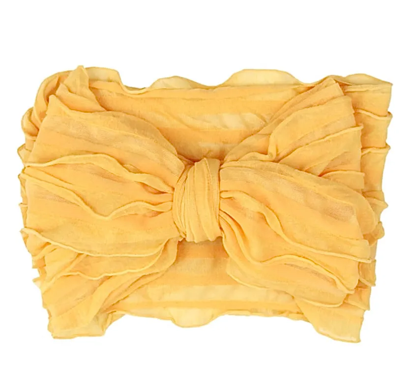 Girls Chiffon Oversize Bow Headband