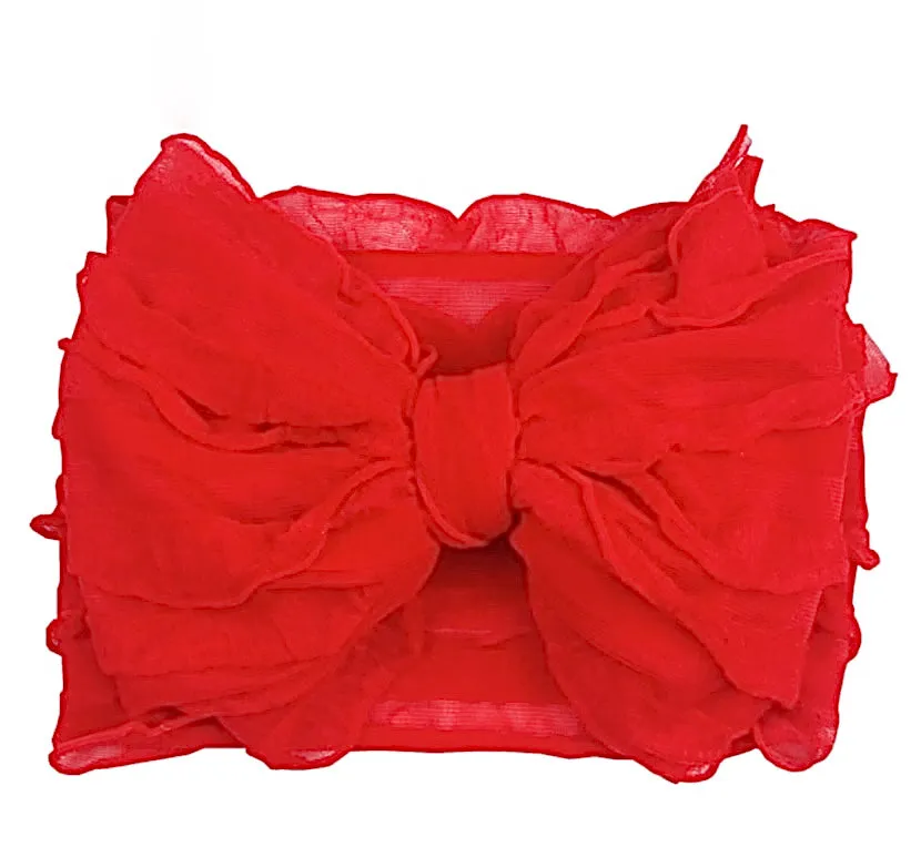 Girls Chiffon Oversize Bow Headband