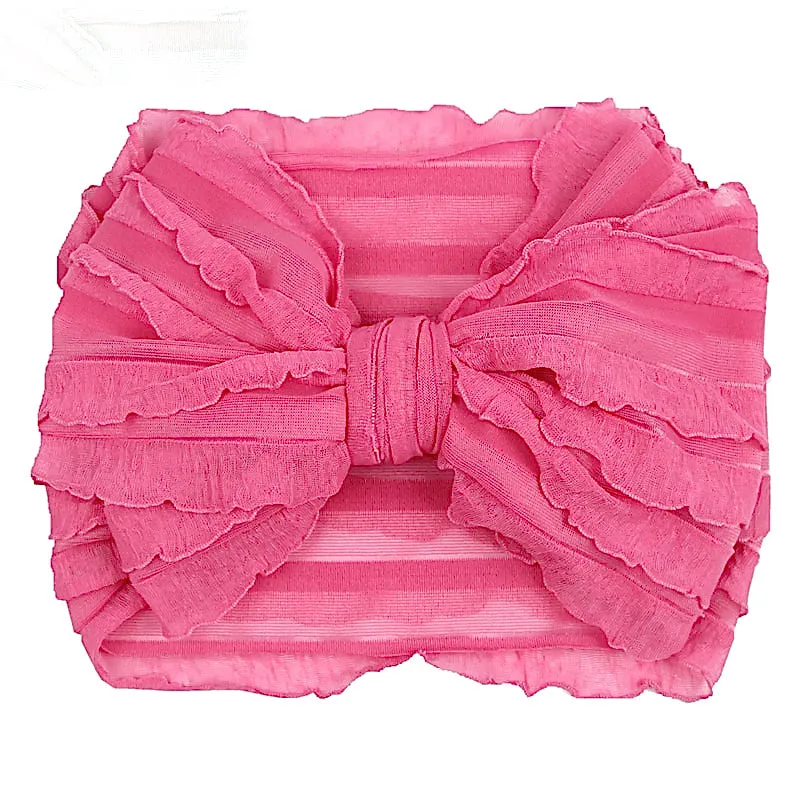 Girls Chiffon Oversize Bow Headband