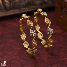 Gold Plated Bangle - 4590 - Size 2.5