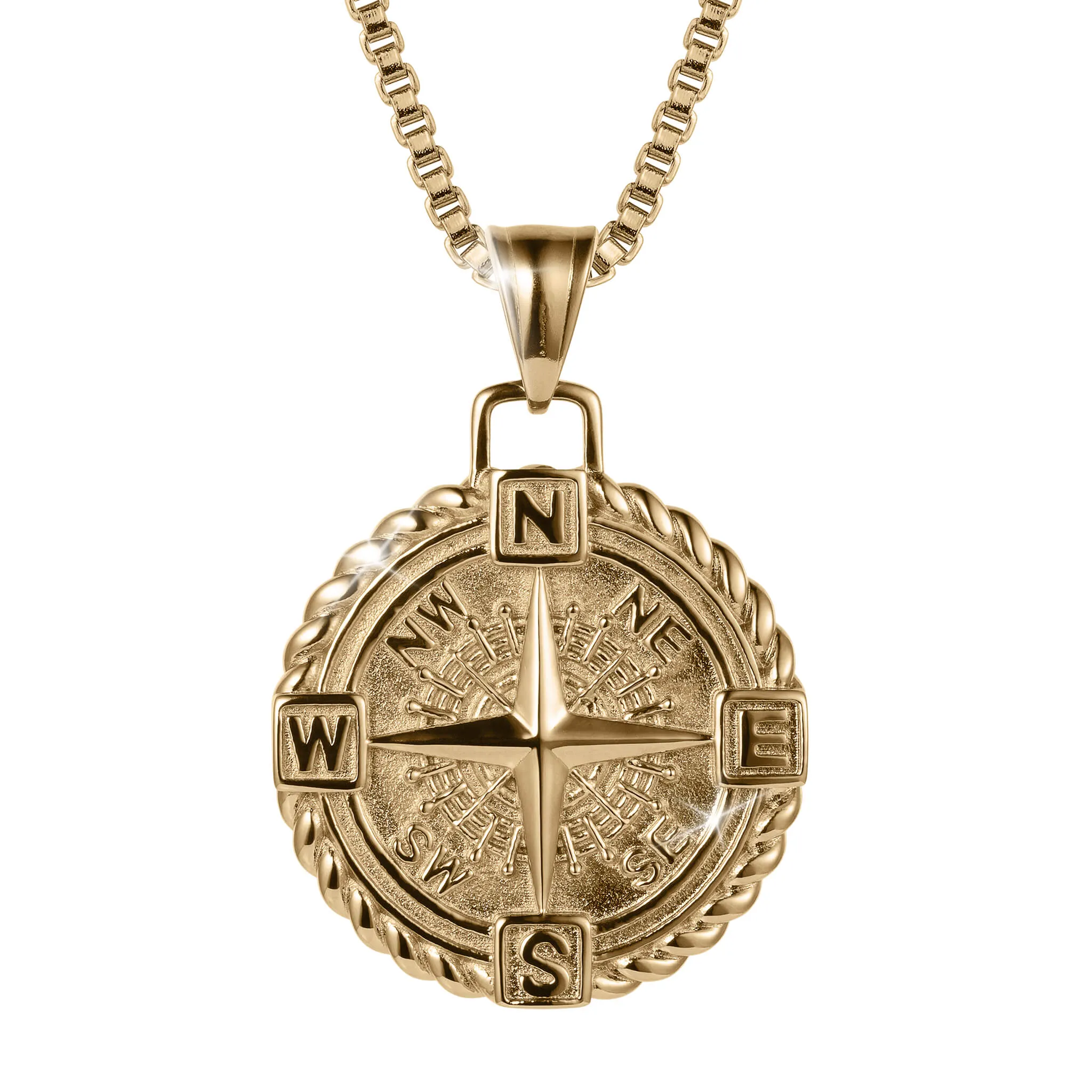 Golden Wayfarer Pendant