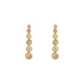 Graduated Crystal Drop Earrings