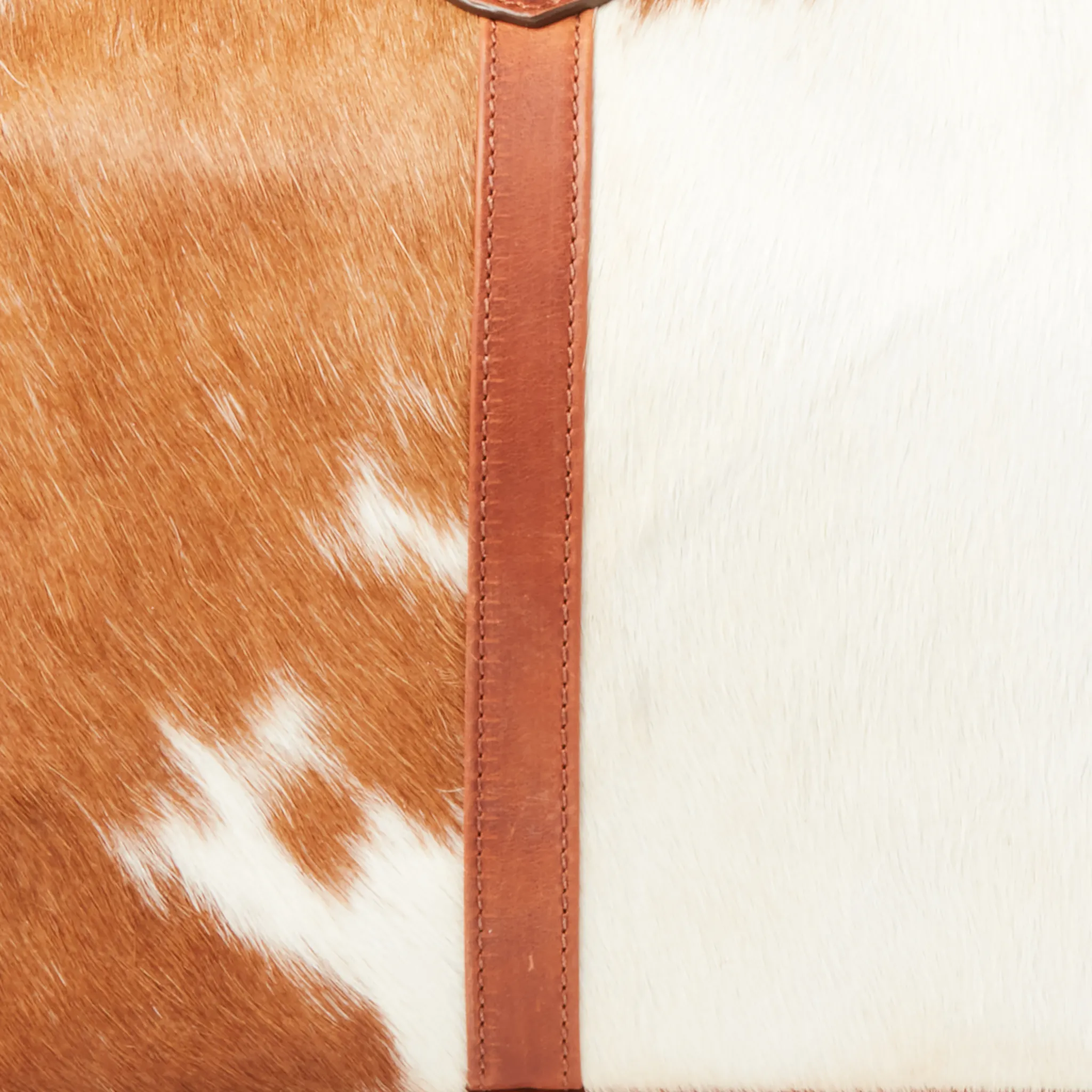 Hair-On Cowhide Duffle :: Brown