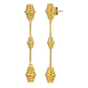 Honeycomb Drop Earrings