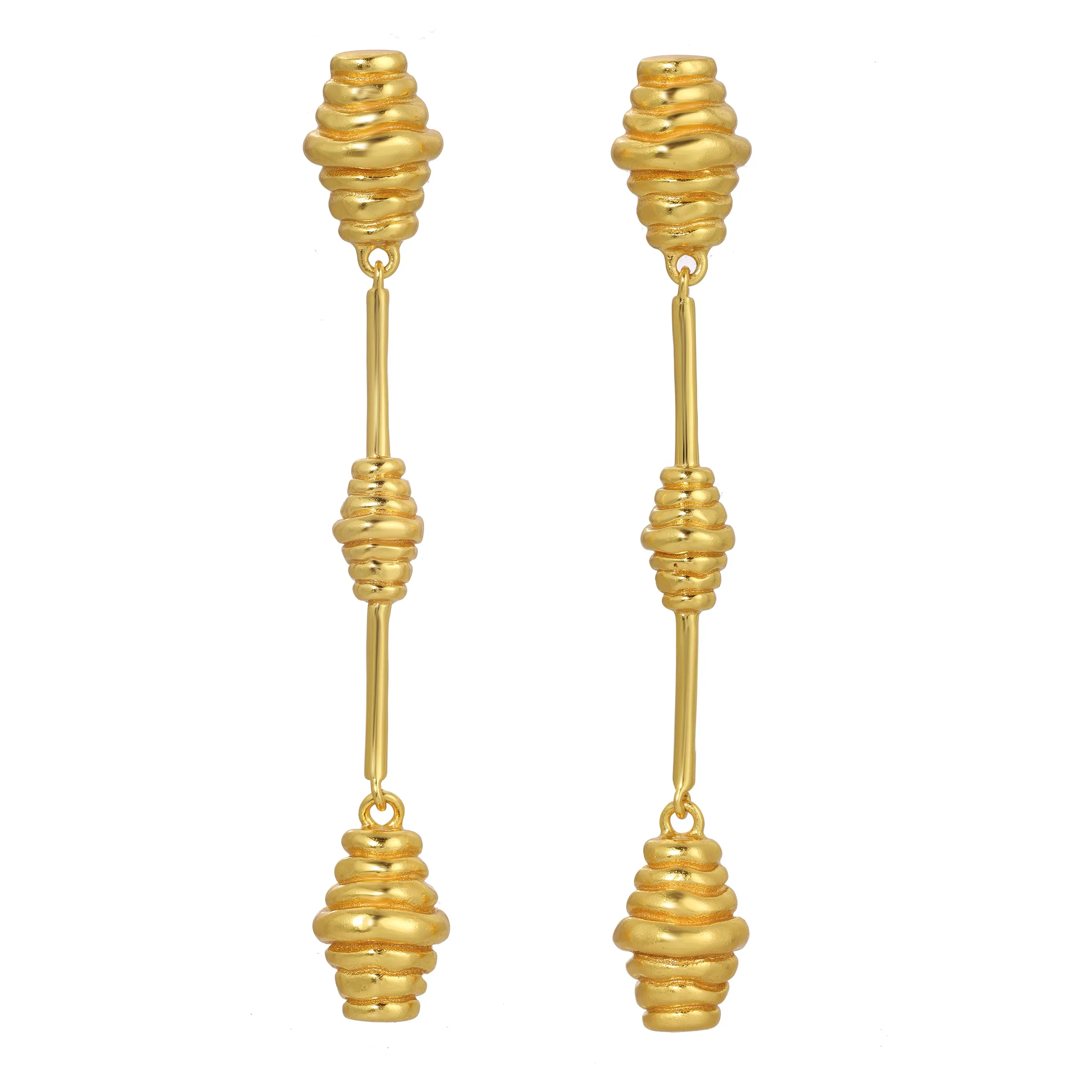 Honeycomb Drop Earrings