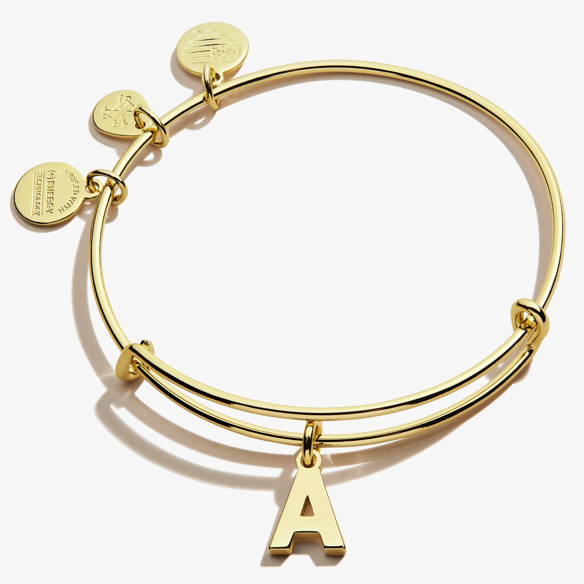 Initial A Charm Bangle