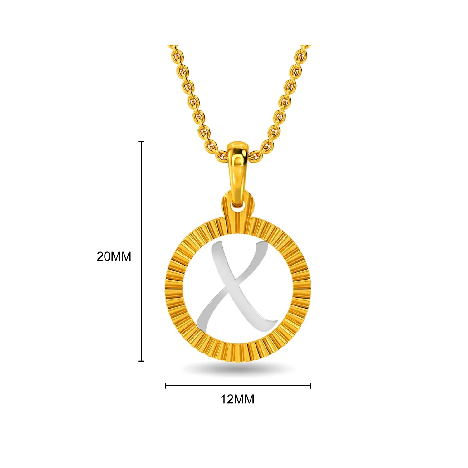 Initial X Pendant