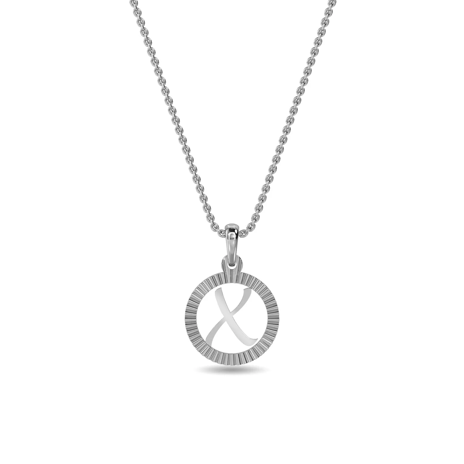 Initial X Pendant