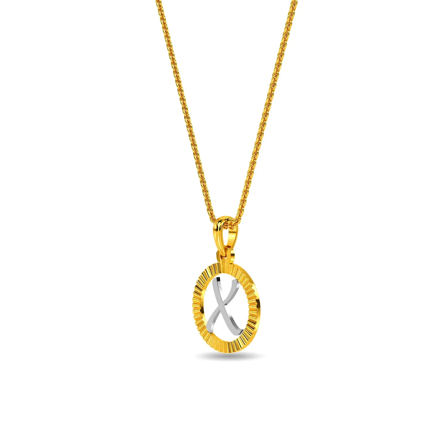 Initial X Pendant