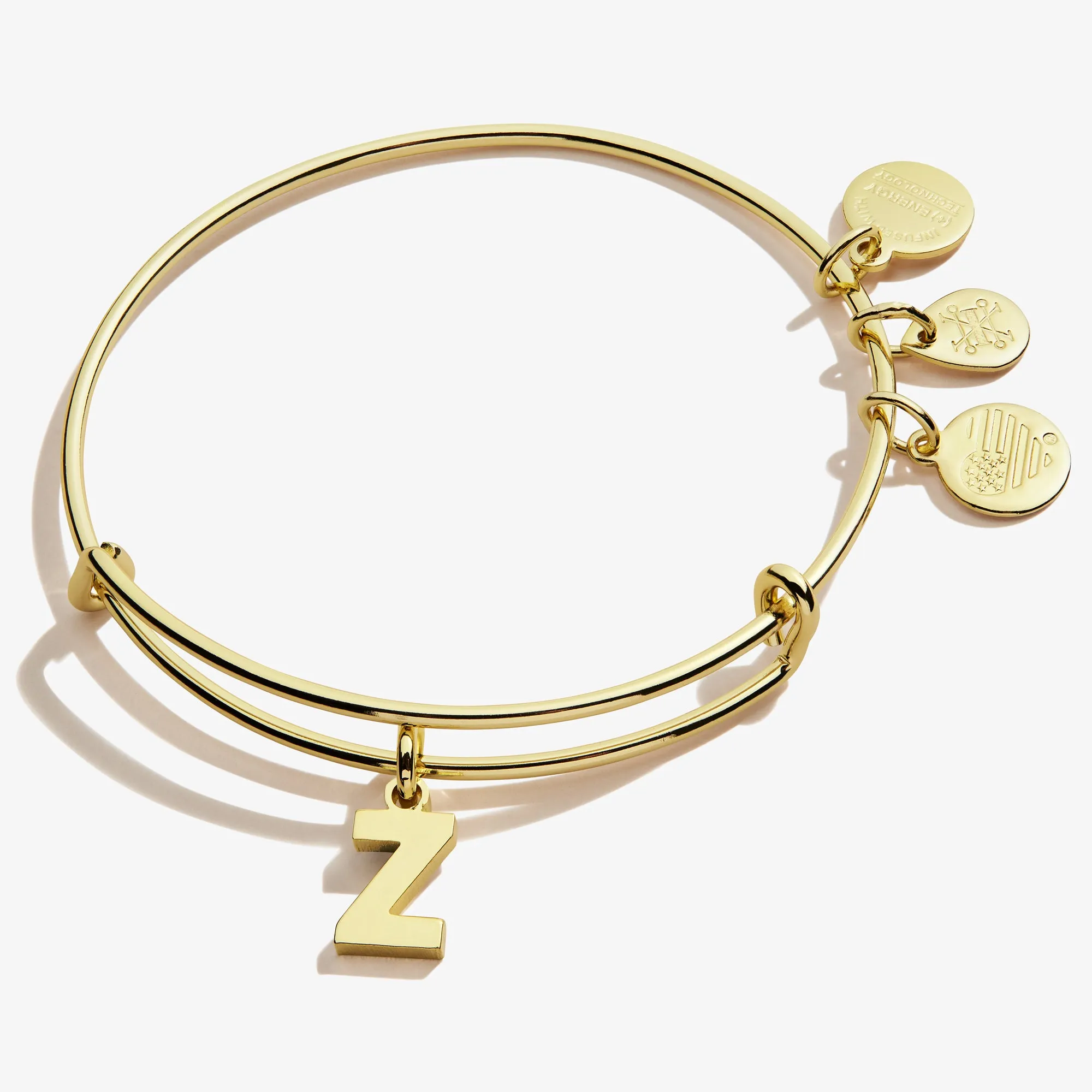 Initial Z Charm Bangle