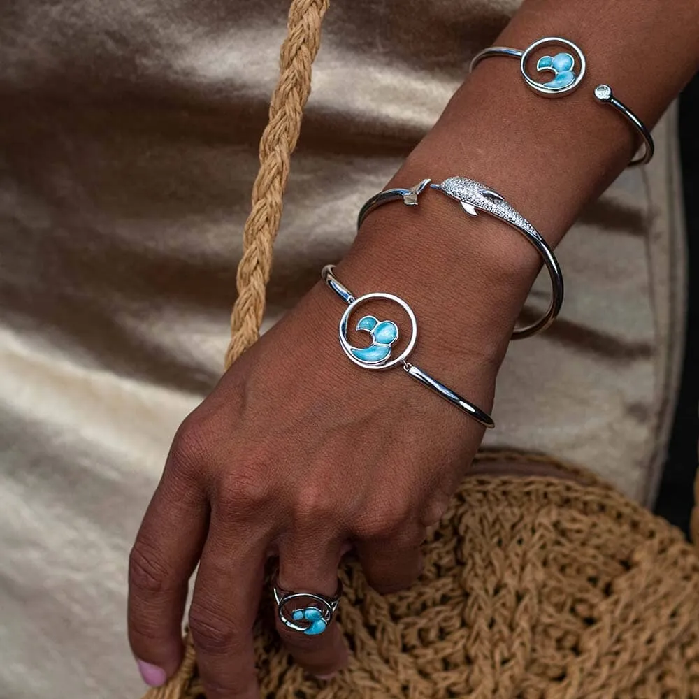 Larimar Nui Wave Sleek Bangle