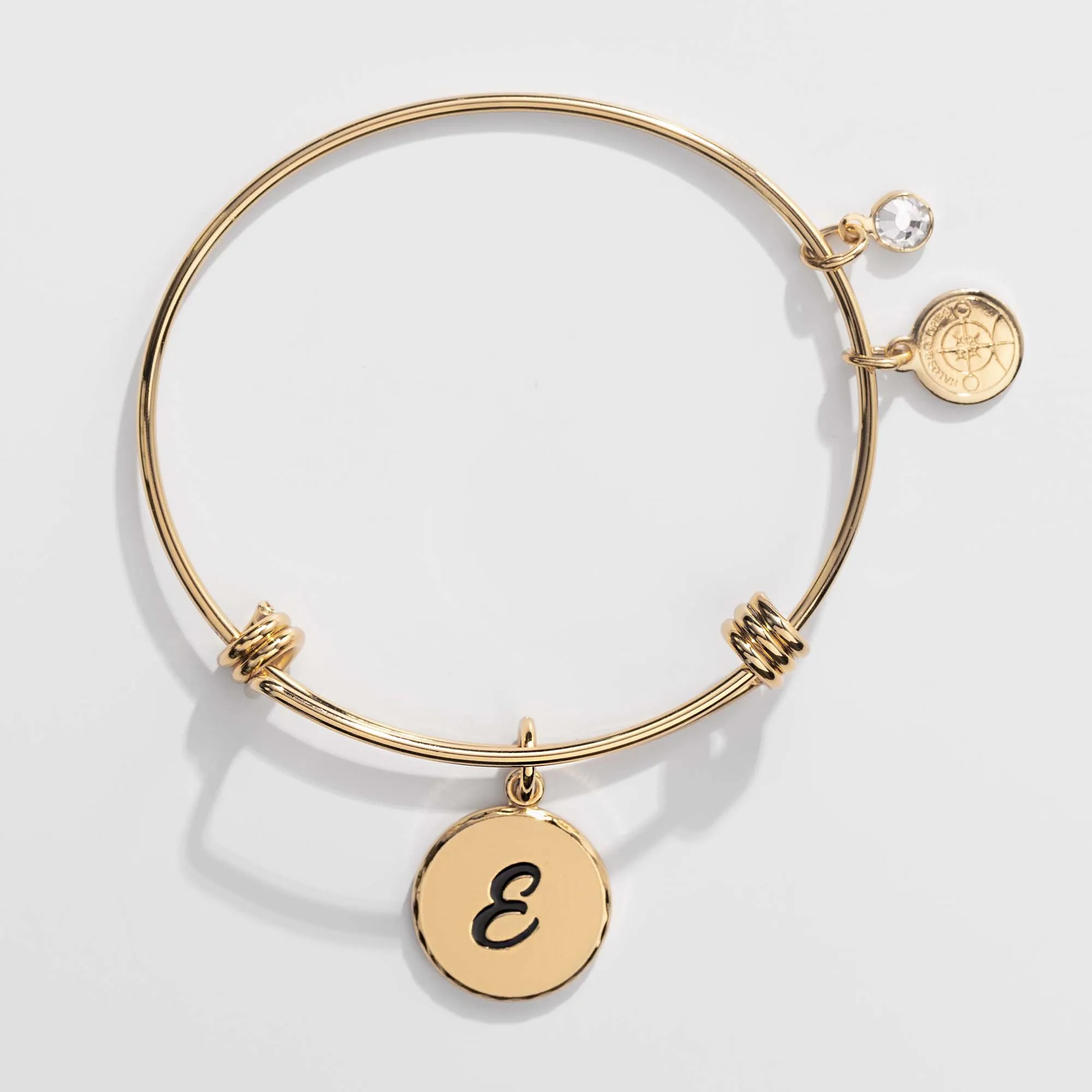 Letter E Charm Bangle, Halos & Glories