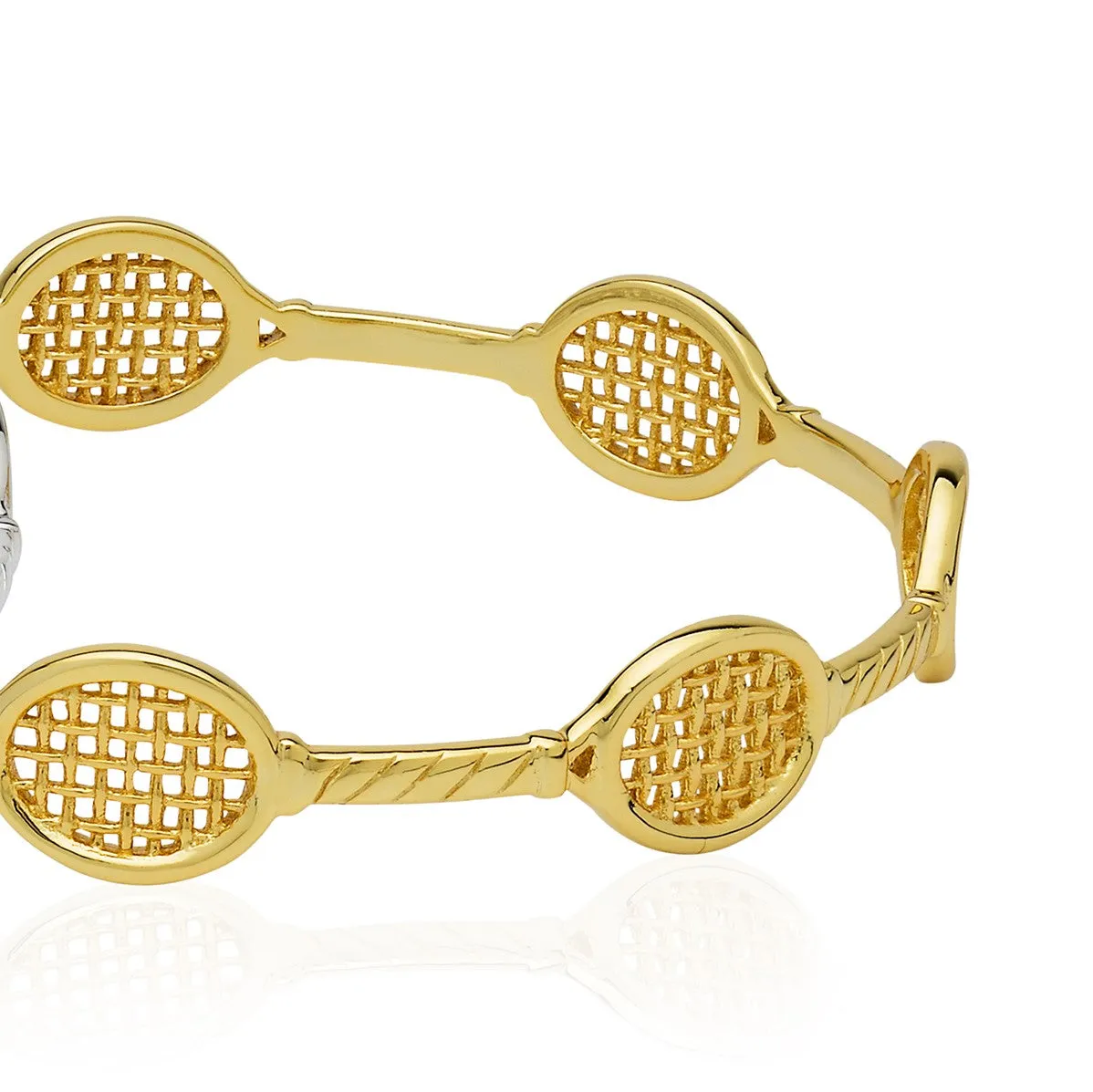 Love Racquet Bangle Bracelet