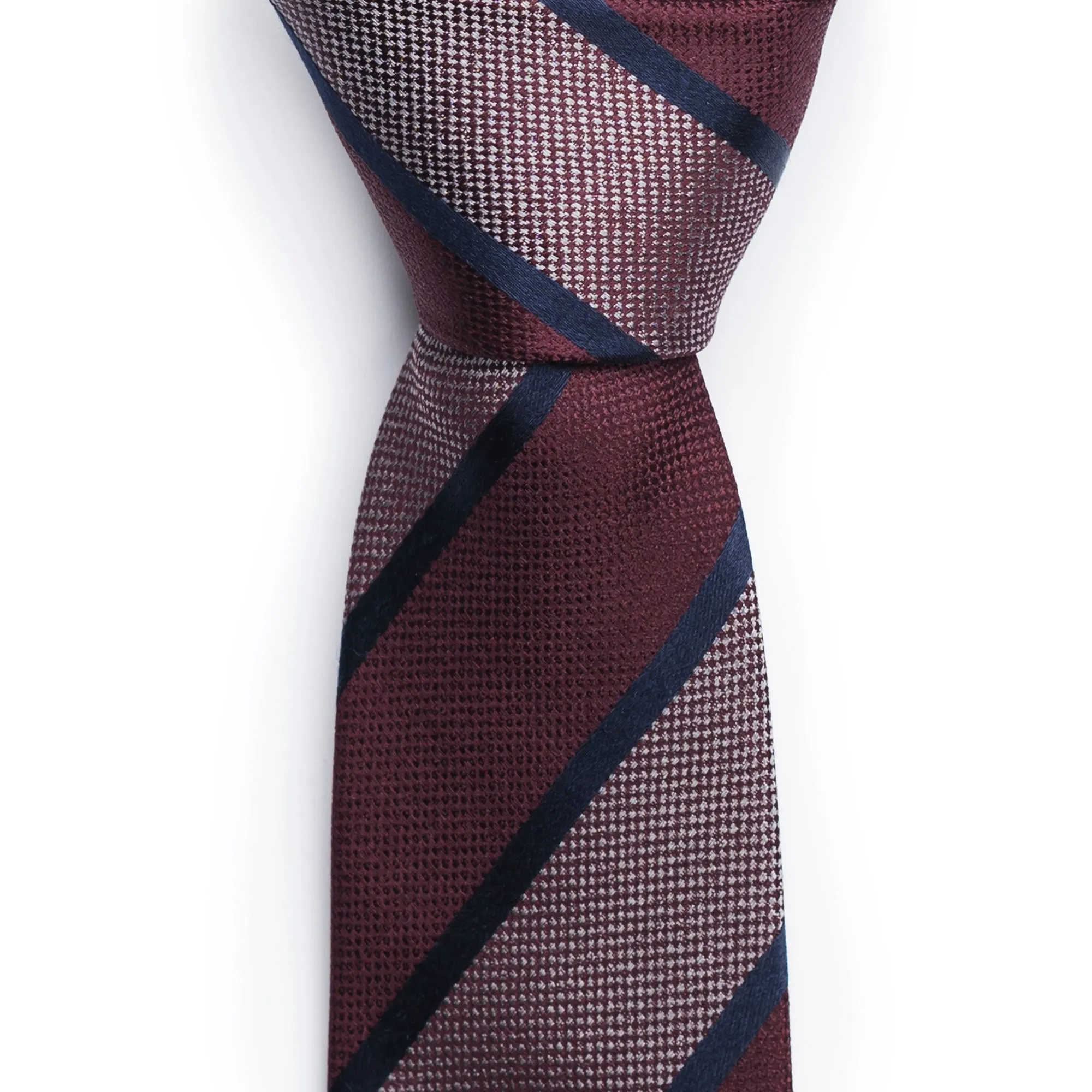 Maroon Striped Tie