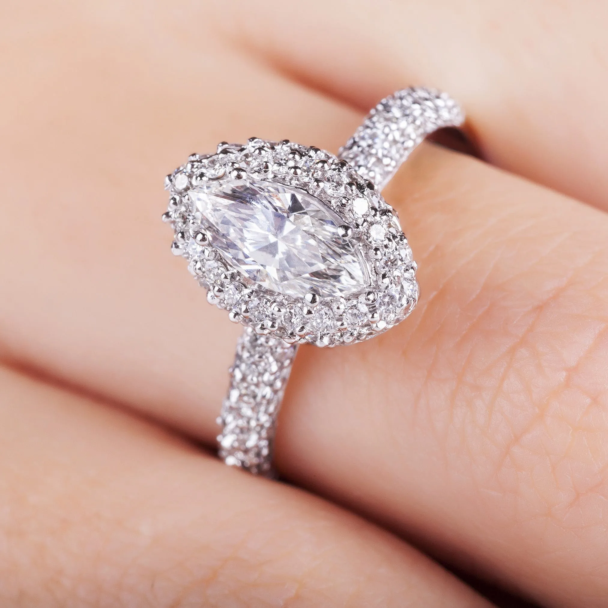 Marquise Diamond Engagement Rings