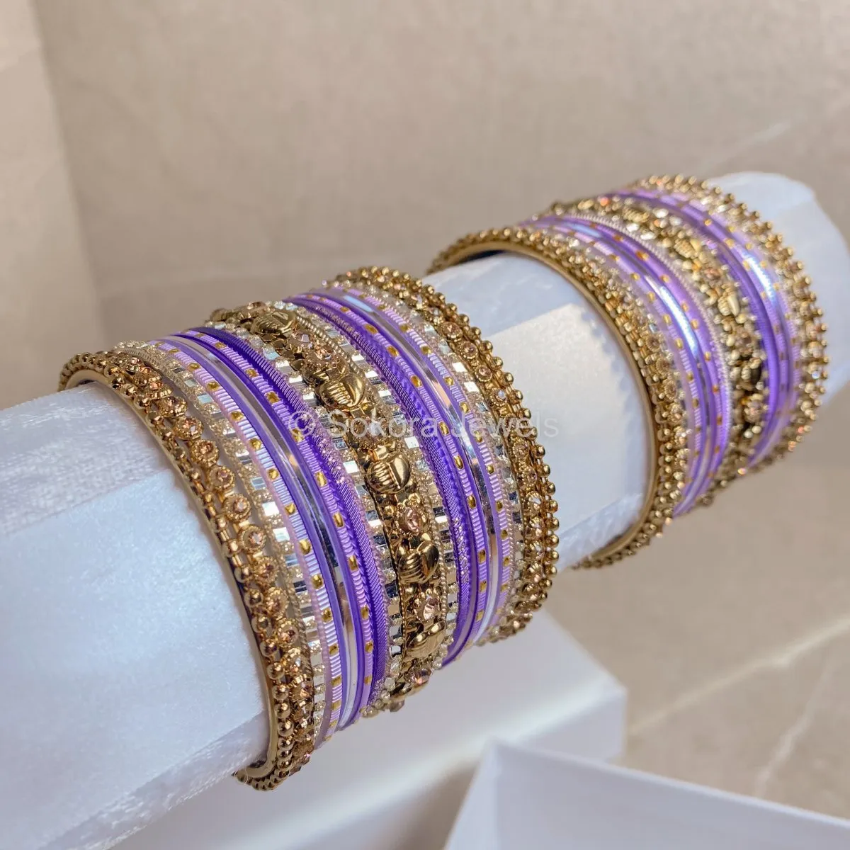 Mini Purple Bangle set