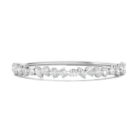 Mixed Shape Diamond Bangle