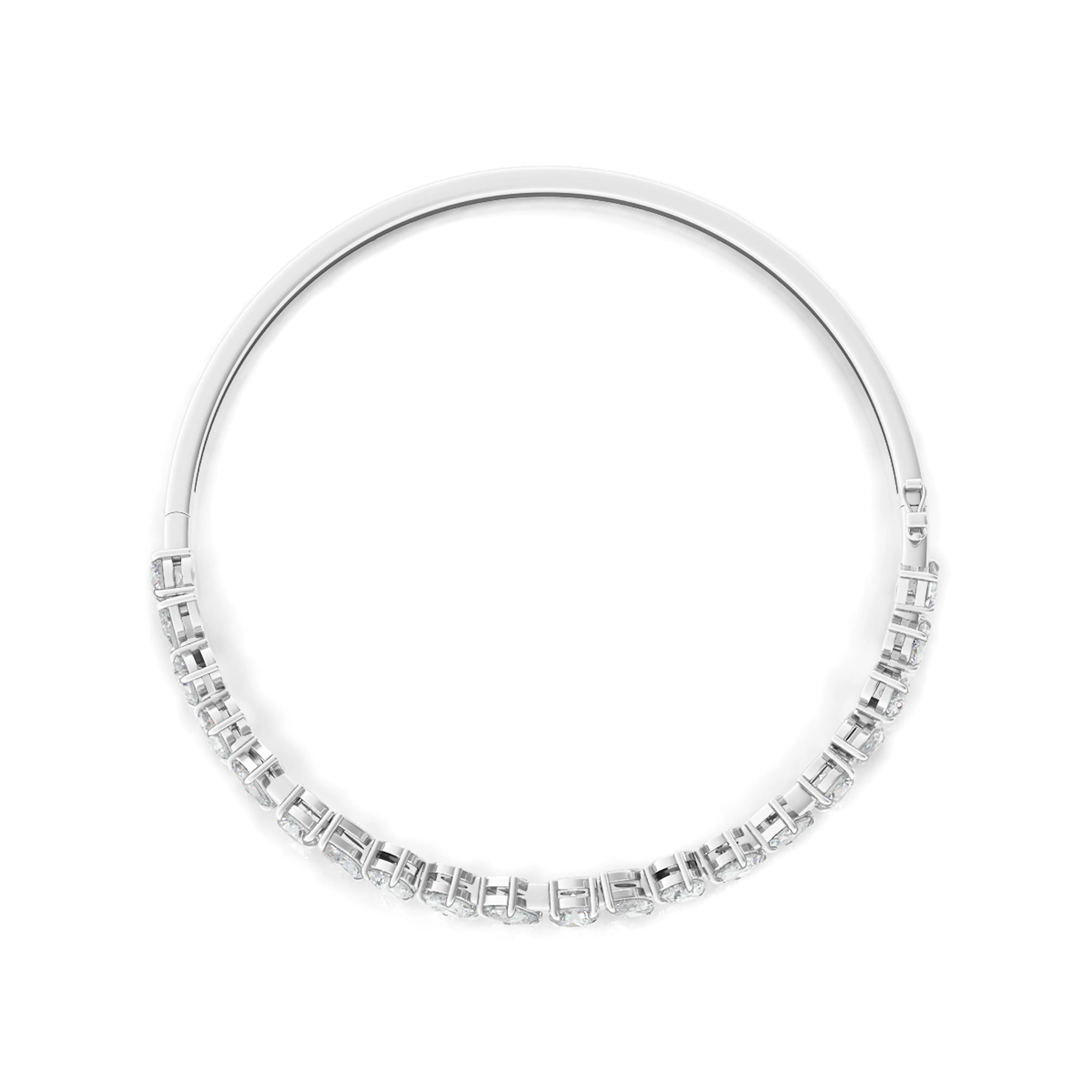 Mixed Shape Diamond Bangle