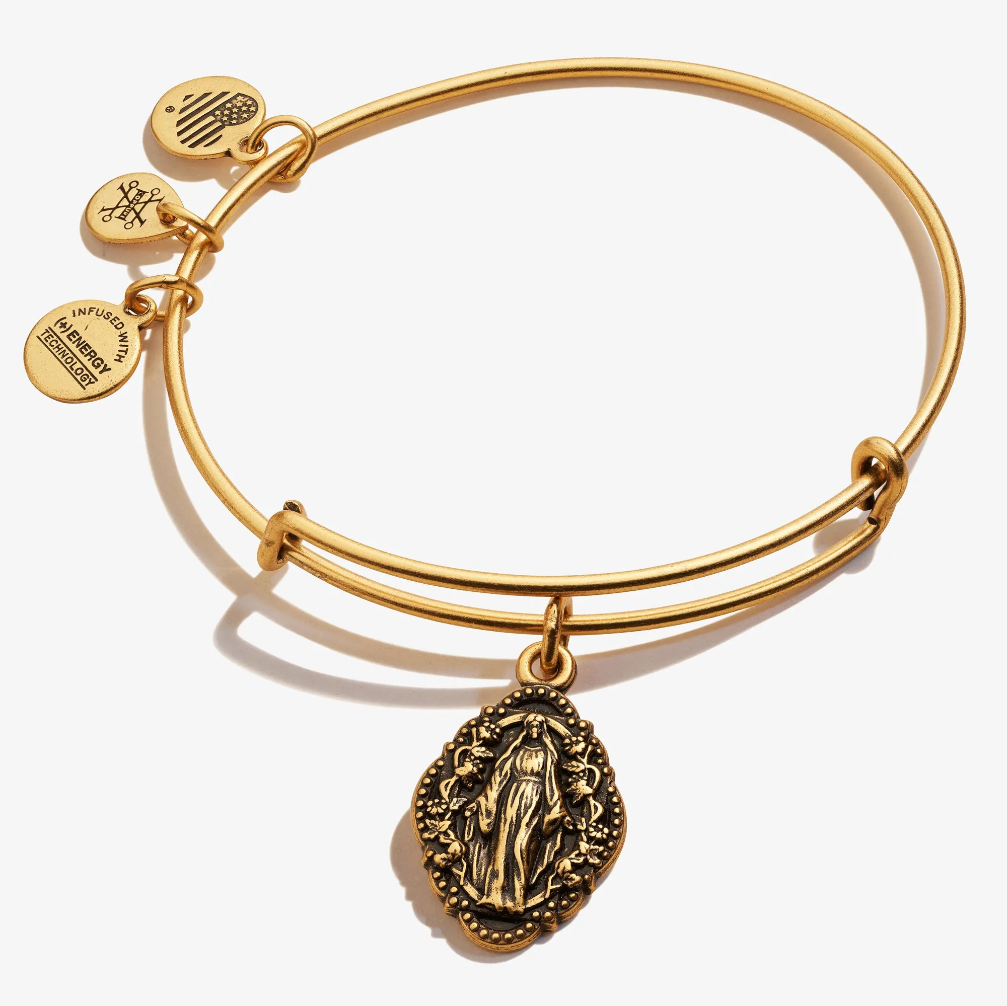 Mother Mary Charm Bangle