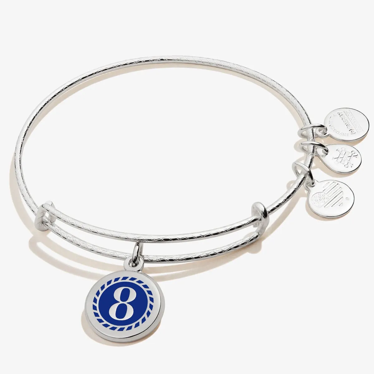 Number 8 Charm Bangle