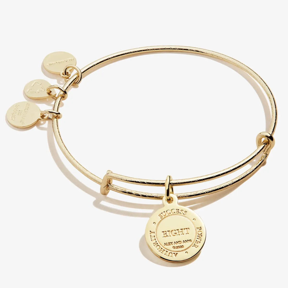 Number 8 Charm Bangle