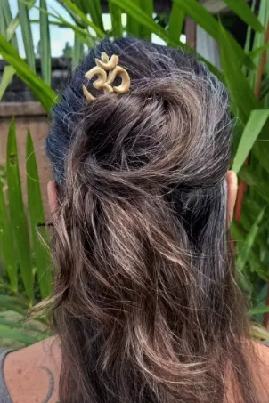 Om Sign Hair Sticks