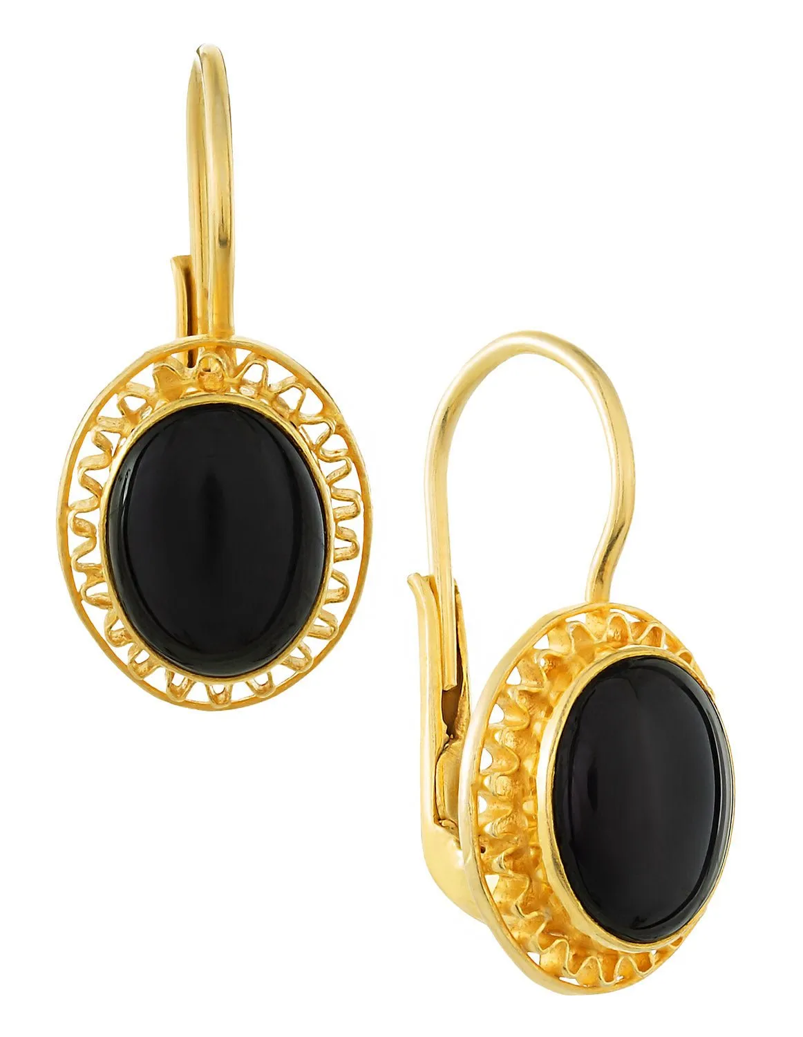 Onyx Parlor Drop Earrings