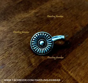 Oxidised Nose pins rings Pattern 14